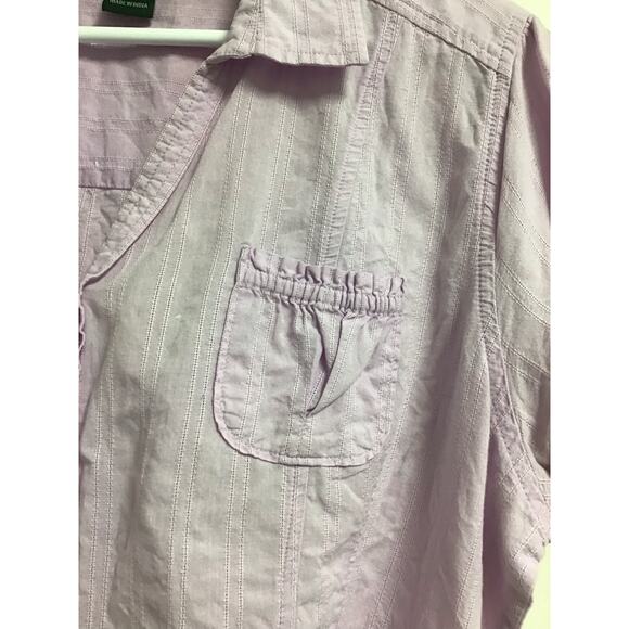 Woolrich Lavender Women's Button Up Shirt Size Large - Picture 3 of 7
